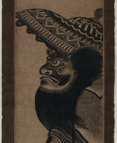 Detail from Shōki zu by Okumura Masanobu